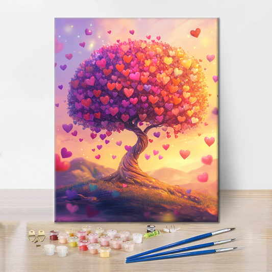 L’arbre de l’amour – Peinture par numéros