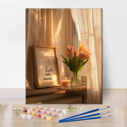 Une étreinte chaleureuse – Peinture par numéros