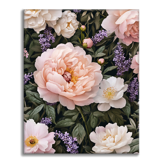 Symphonie florale – Peinture par numéros