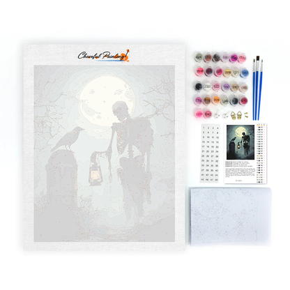 Crâne sombre – Peinture par numéros