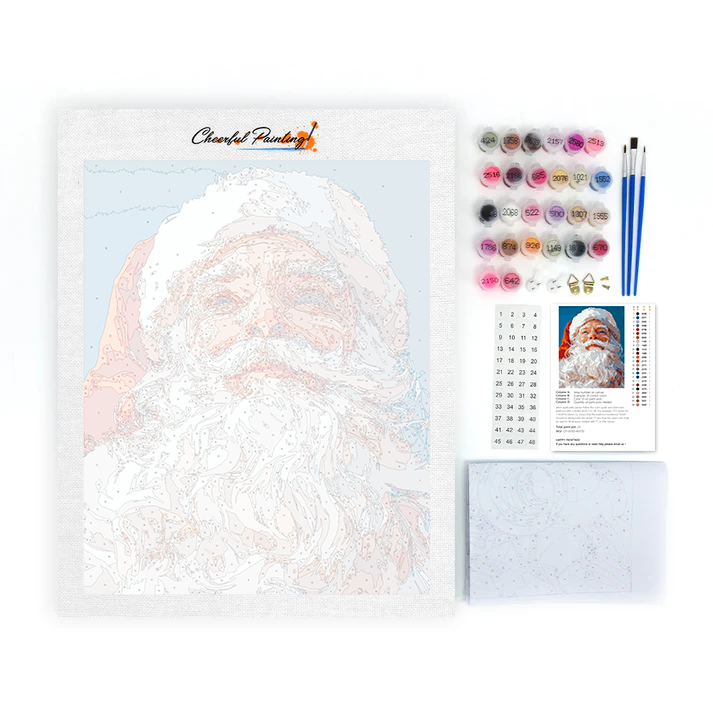 Le gentil Père Noël - Peinture par numéros