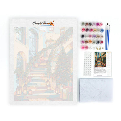 Chalet de Noël – Peinture par numéros