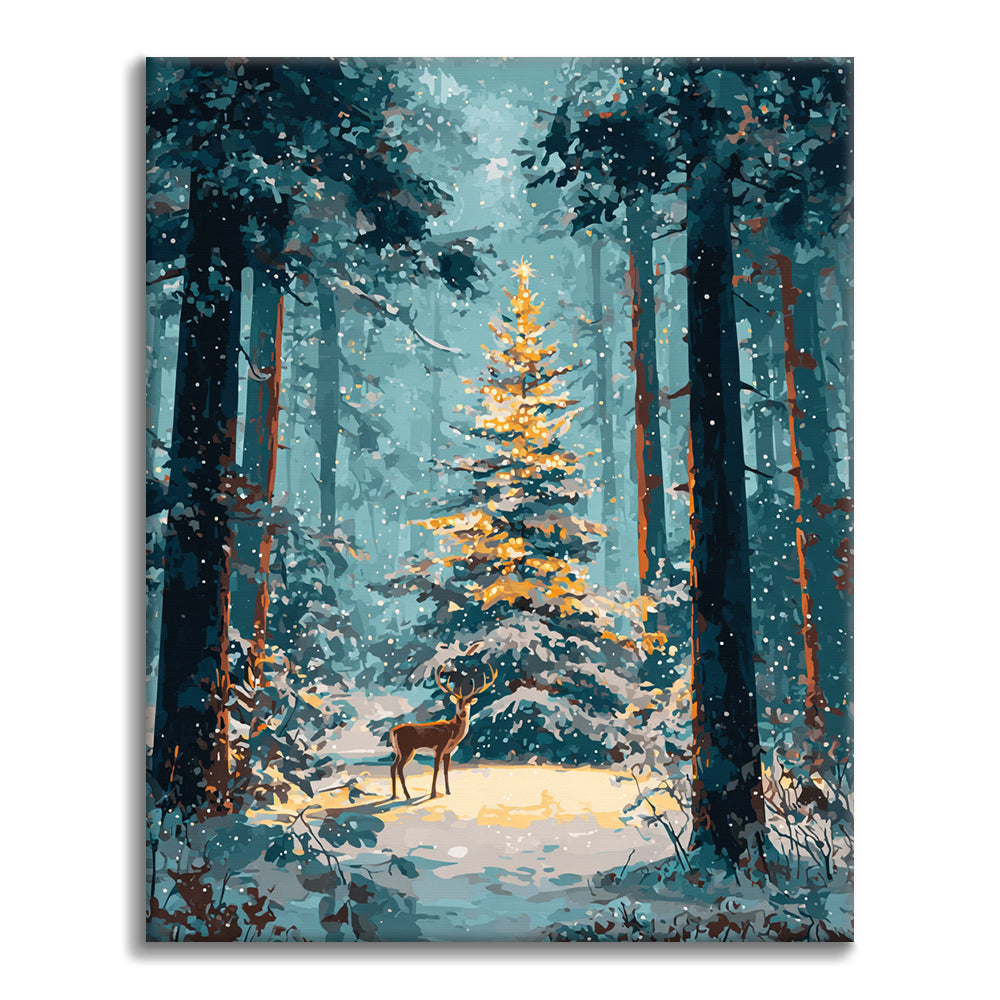 Forêt de Noël – Peinture par numéros