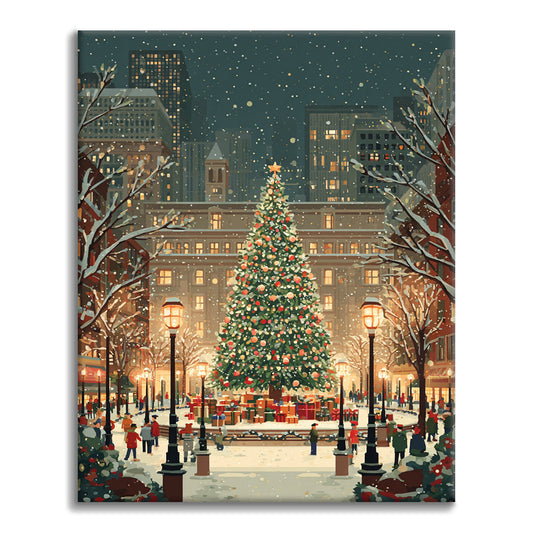 Place de Noël – Peinture par numéros
