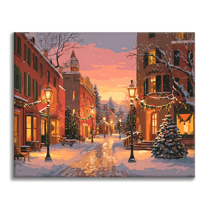 Rue de Noël – Peinture par numéros