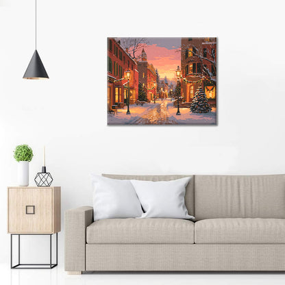 Rue de Noël – Peinture par numéros