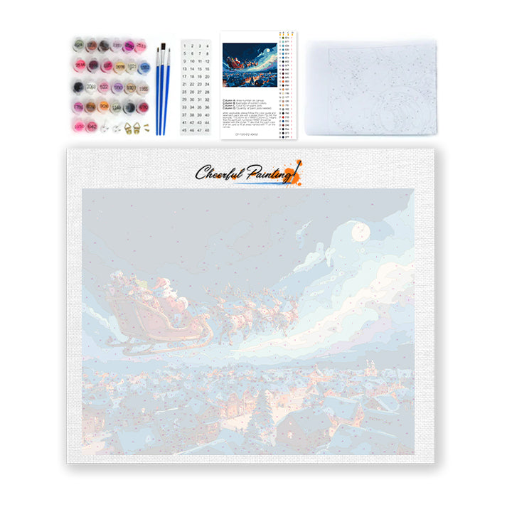 Balade en traîneau de minuit – Peinture par numéros