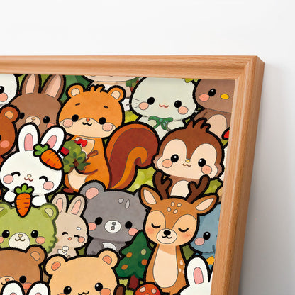 Équipe forestière - Puzzle en bois à colorier