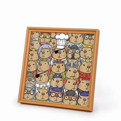 Hamster - Puzzle en bois à colorier