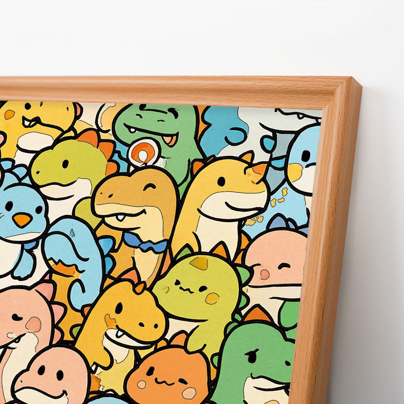 Petit Dragon - Puzzle en bois à colorier