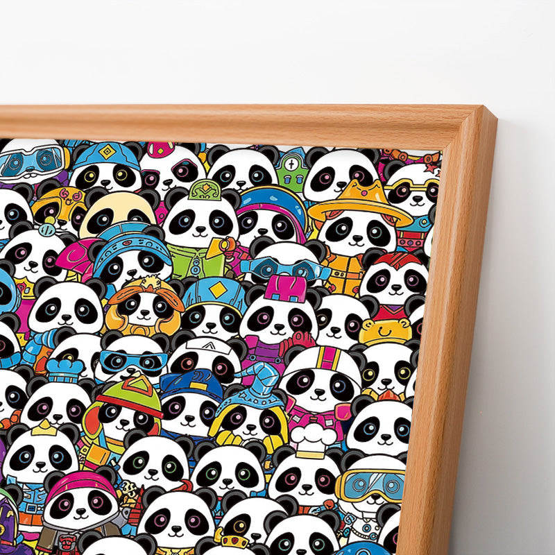 Panda - Puzzle en bois à colorier