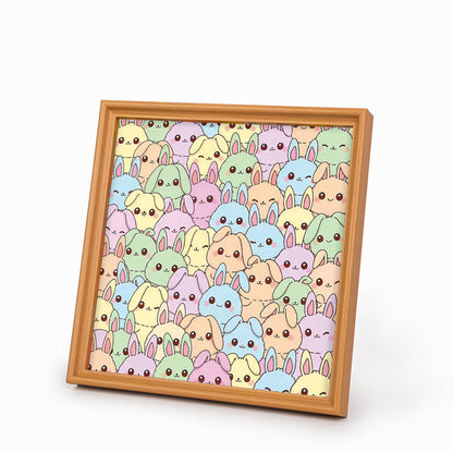 Lapins - Puzzle en bois à colorier