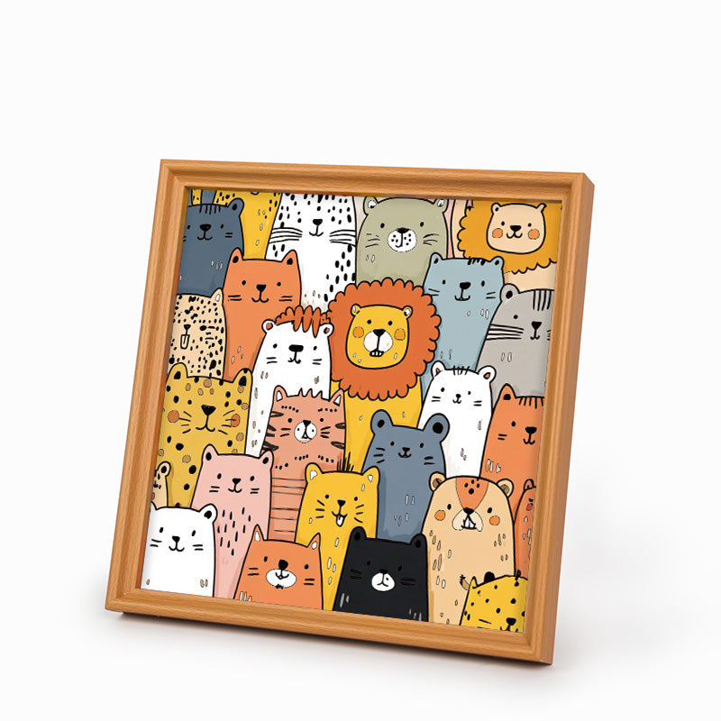 Paradis Animalier - Puzzle en bois à colorier