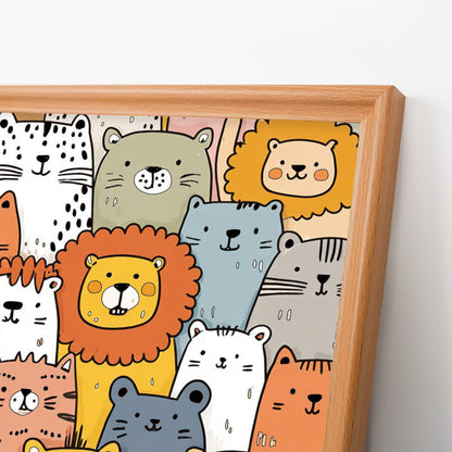 Paradis Animalier - Puzzle en bois à colorier