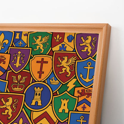 Collection de badges - Puzzle en bois à colorier