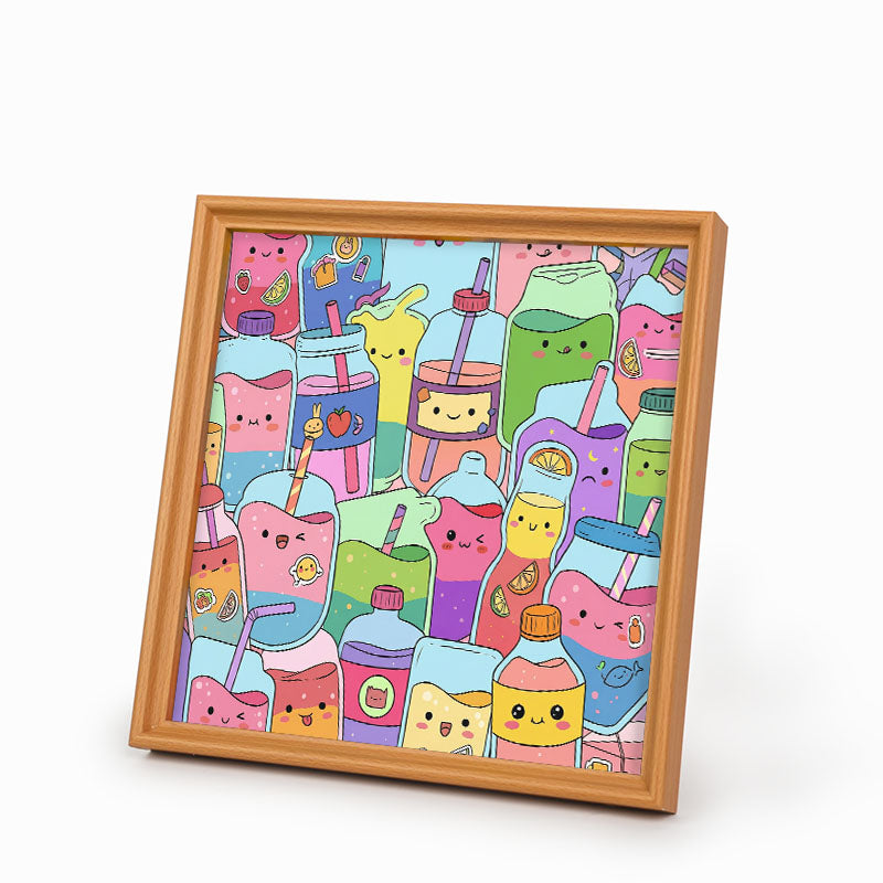 Jus mignons - Puzzle en bois à colorier
