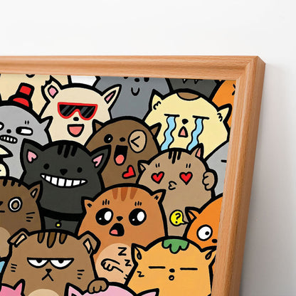 Bizarre mais mignon - Puzzle en bois à colorier