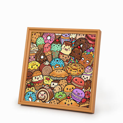 Snack Squad - Puzzle en bois à colorier
