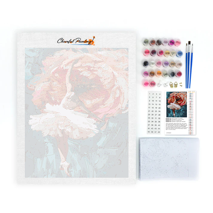 Une ballerine épanouie – Peinture par numéros