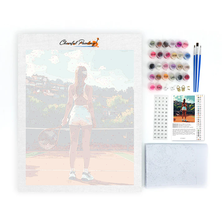 Tennis – Peinture par numéros