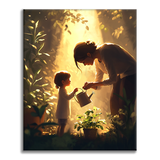 Amour à la lumière du soleil – Peinture par numéros