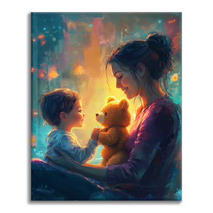 Le sourire de la mère – Peinture par numéros