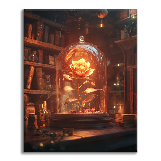 Rose Enchantée - Peinture par Numéros