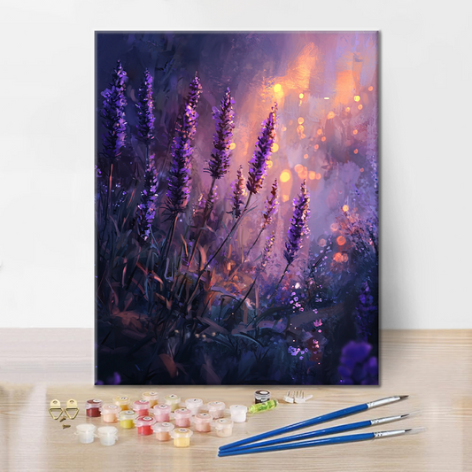 Lavande Enchantée - Peinture par Numéros