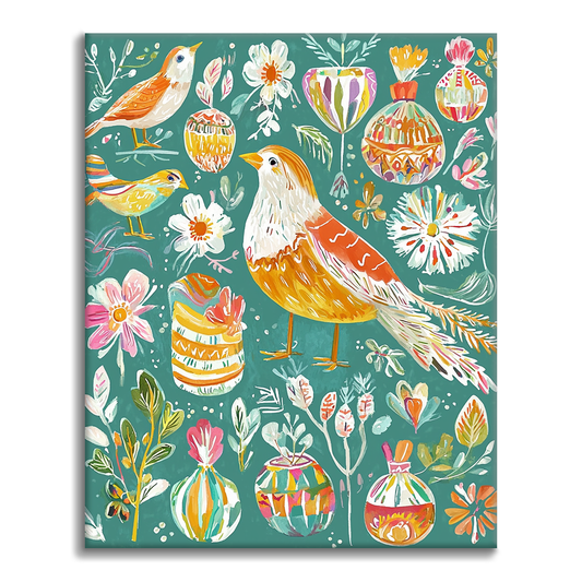 Oiseau Joyeux - Peinture par Numéros