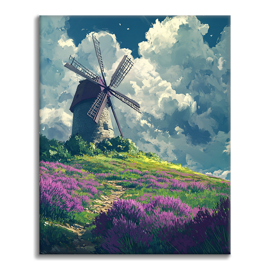 Moulin à Lavande - Peinture par Numéros