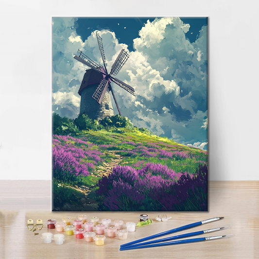 Moulin à Lavande - Peinture par Numéros