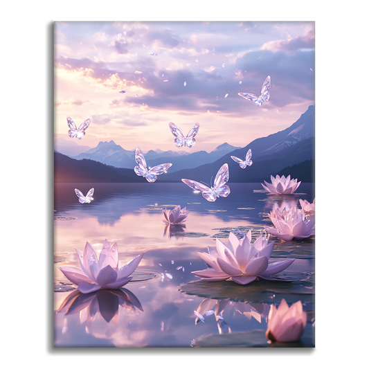Lotus Lumineux - Peinture par Numéros