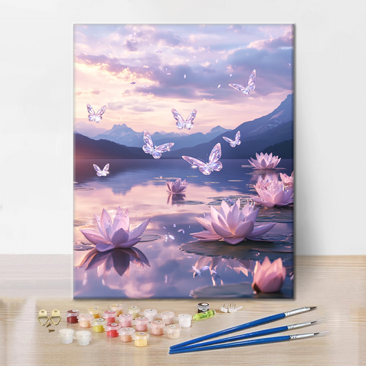 Lotus Lumineux - Peinture par Numéros