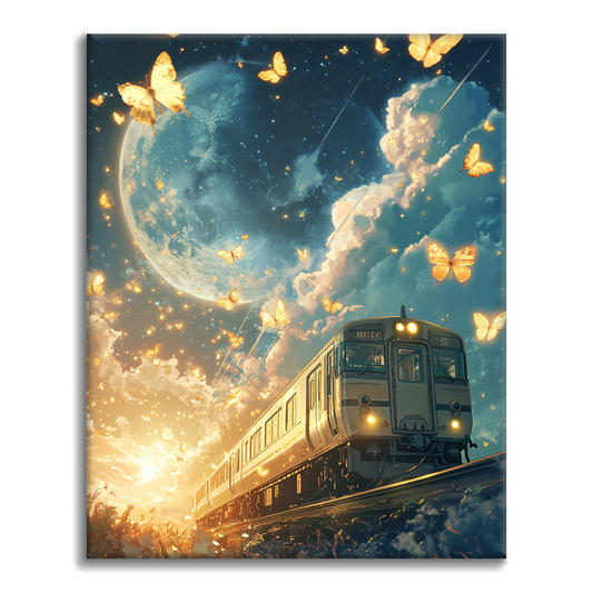 Express au Clair de Lune - Peinture par Numéros