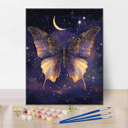 Ailes au Clair de Lune - Peinture par Numéros