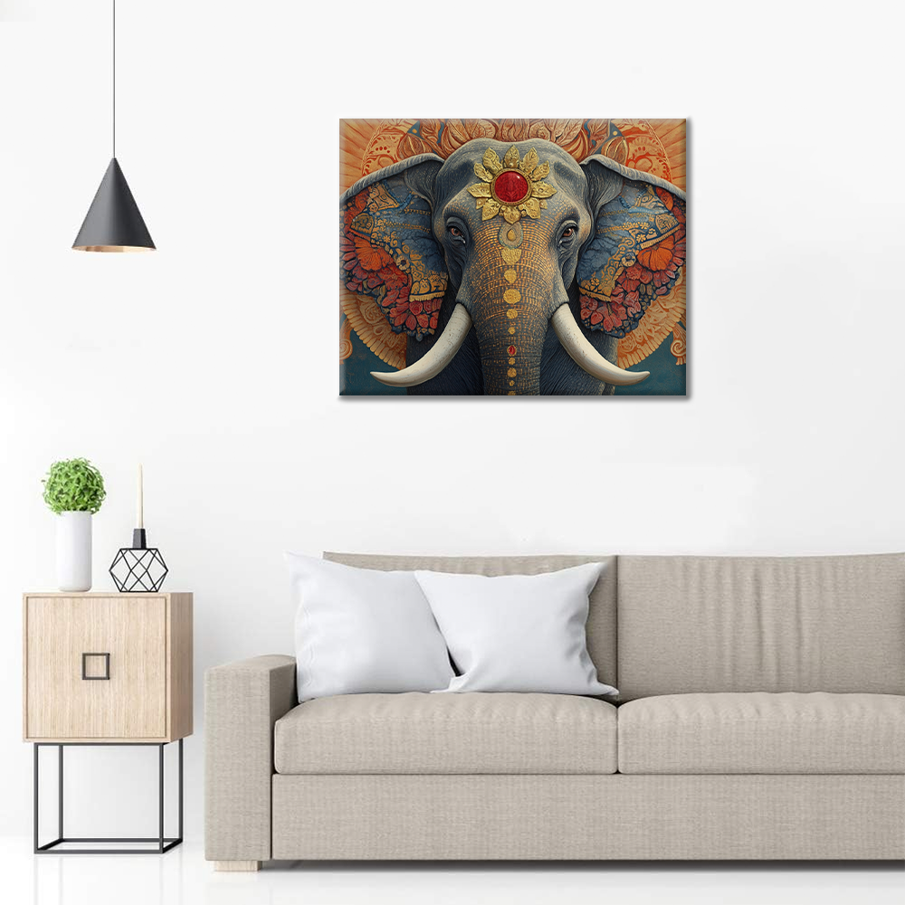 Éléphant Sacré - Peinture par Numéros