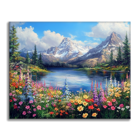 Floraison Scénique - Peinture par Numéros