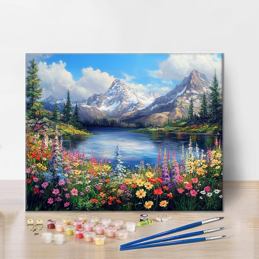 Floraison Scénique - Peinture par Numéros