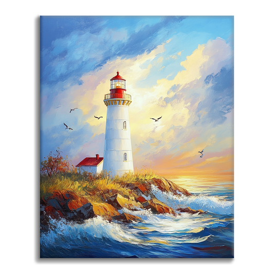 Phare Maritime - Peinture par Numéros