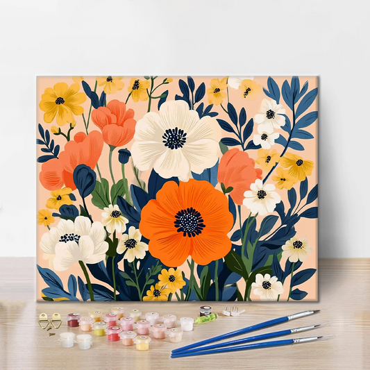 Jardin de Mandarines - Peinture par Numéros