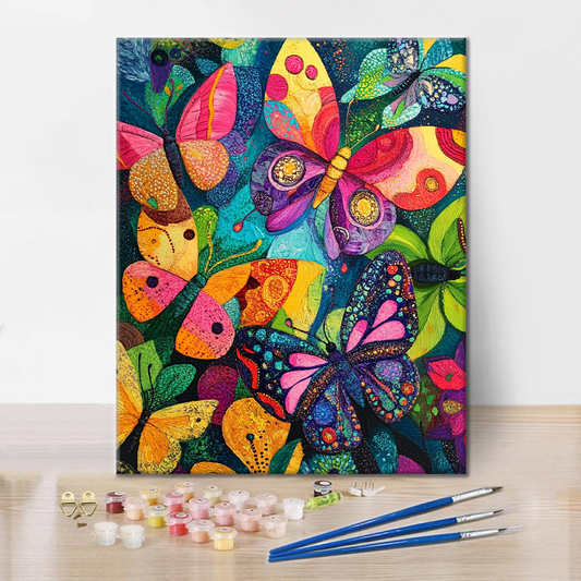 Papillons Vibrants - Peinture par Numéros