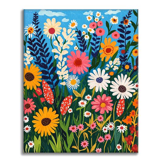 Fleurs Sauvages - Peinture par Numéros