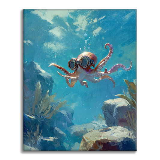 Aventure Octopus - Peinture par numéros