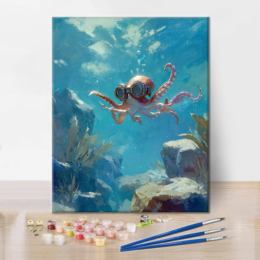 Aventure Octopus - Peinture par numéros