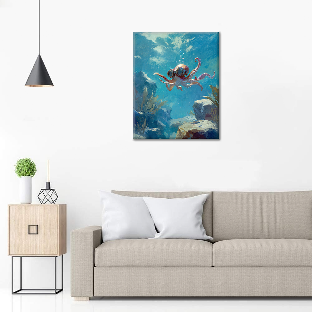 Aventure Octopus - Peinture par numéros