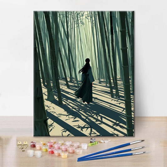 Le Maître d'Épée de la Bambouseraie - Peinture par numéros