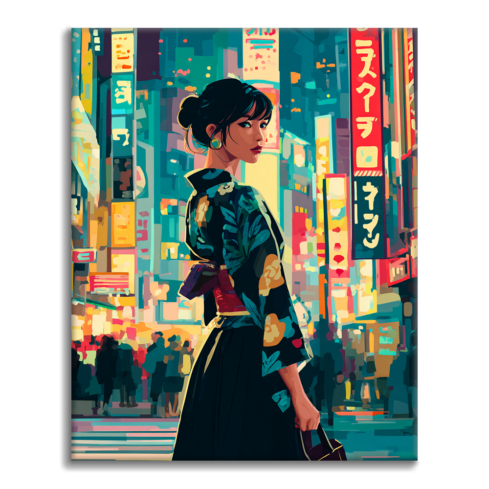 Nuits de Tokyo - Peinture par numéros