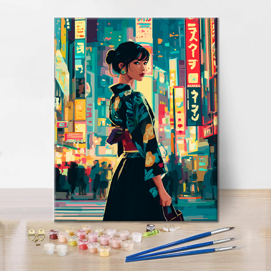 Nuits de Tokyo - Peinture par numéros