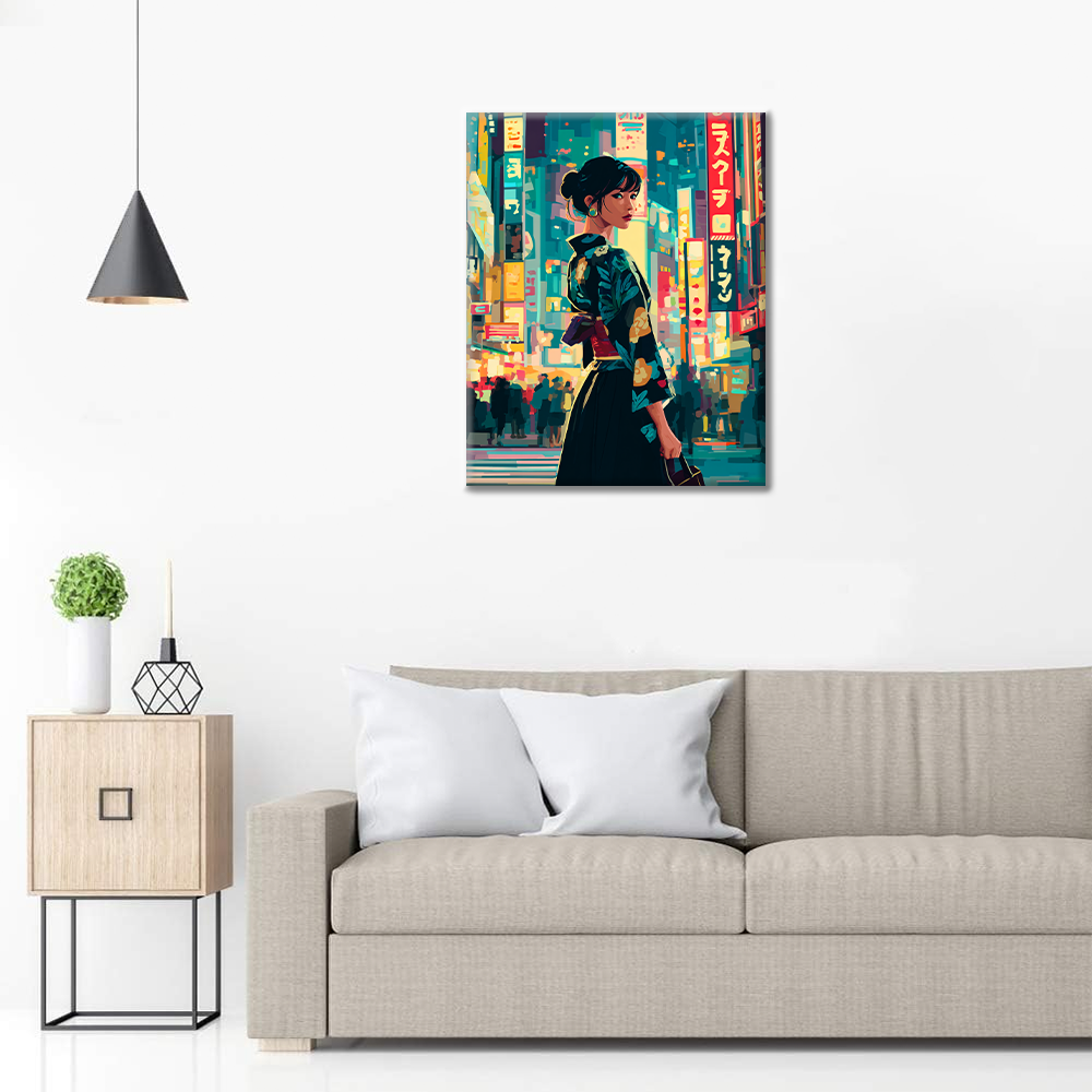 Nuits de Tokyo - Peinture par numéros