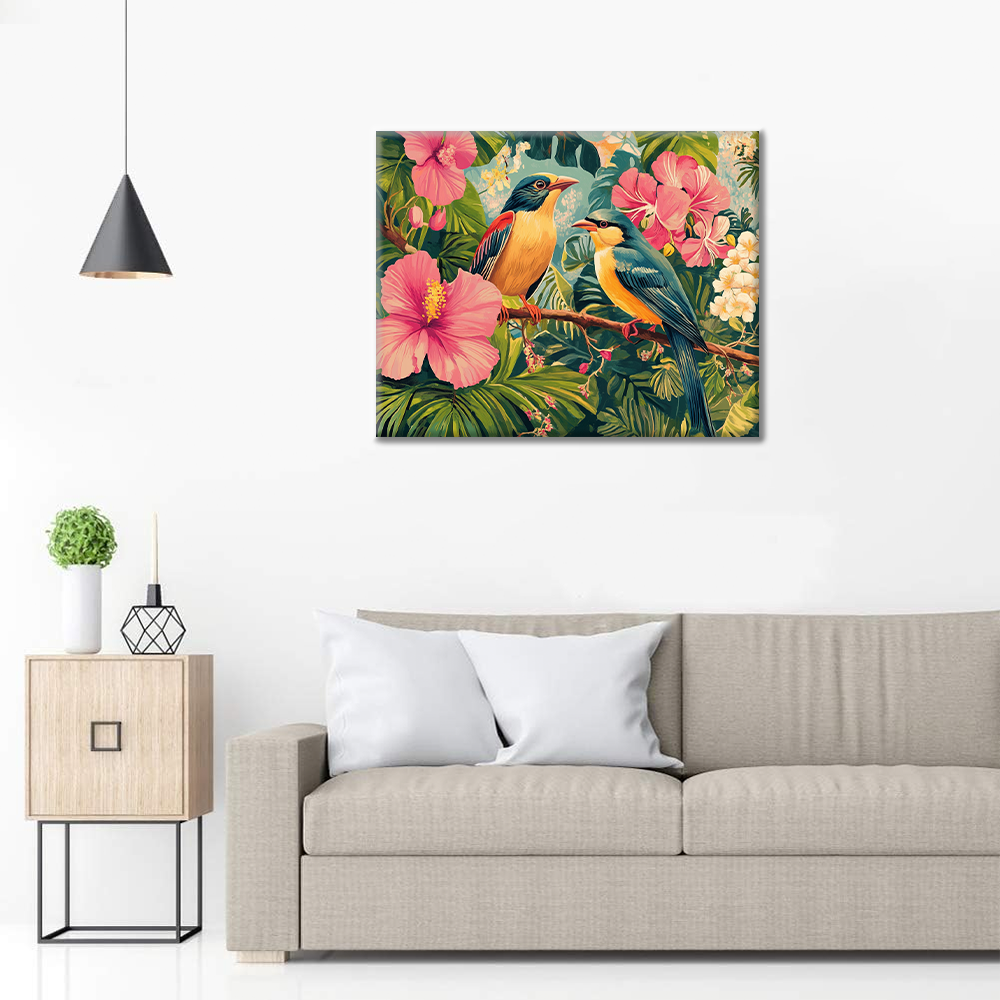 Paradis tropical - Peinture par numéros